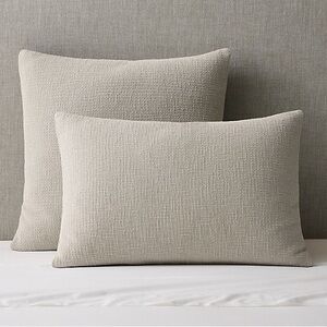 Restoration Hardware 13x21 used 100% linen pillow sham in stone